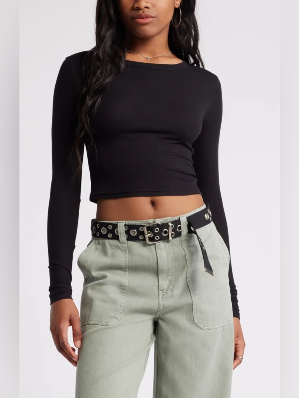 BP. • NWT Ribbed Black Long sleeve top